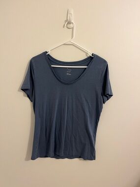a new day Women's Scoop Neck Tee - Slate Blue
